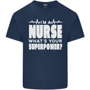 I'm a Nurse Whats Your Superpower Nursing Funny Kids T-Shirt Childrens Navy Blue