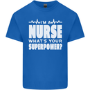I'm a Nurse Whats Your Superpower Nursing Funny Kids T-Shirt Childrens Royal Blue