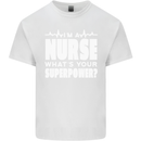 I'm a Nurse Whats Your Superpower Nursing Funny Kids T-Shirt Childrens White