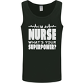 I'm a Nurse Whats Your Superpower Nursing Funny Mens Vest Tank Top Black