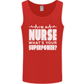 I'm a Nurse Whats Your Superpower Nursing Funny Mens Vest Tank Top Red