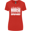 I'm a Nurse Whats Your Superpower Nursing Funny Womens Wider Cut T-Shirt Red