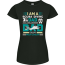 I'm a Scuba Dad Funny Fathers Day Diver Dive Womens Petite Cut T-Shirt Black