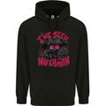 I've Seen Mothman Mens 80% Cotton Hoodie Black