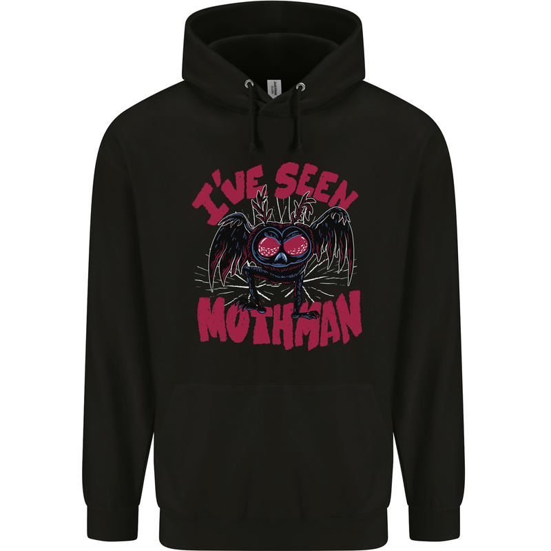 I've Seen Mothman Mens 80% Cotton Hoodie Black