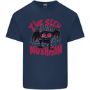 I've Seen Mothman Mens Cotton T-Shirt Tee Top Navy Blue