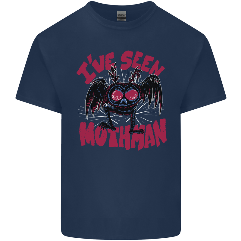 I've Seen Mothman Mens Cotton T-Shirt Tee Top Navy Blue