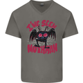 I've Seen Mothman Mens V-Neck Cotton T-Shirt Charcoal