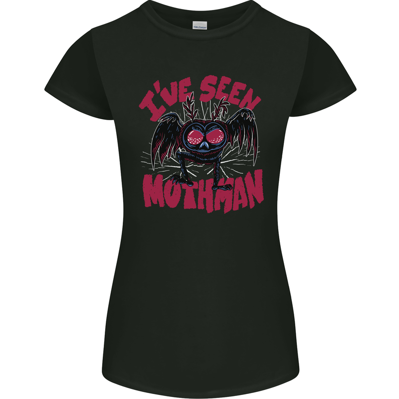 I've Seen Mothman Womens Petite Cut T-Shirt Black