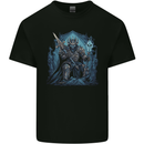 Ice Cavern Fantasy Skull King Kids T-Shirt Childrens Black