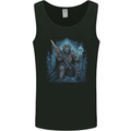 Ice Cavern Fantasy Skull King Mens Vest Tank Top Black