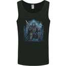 Ice Cavern Fantasy Skull King Mens Vest Tank Top Black