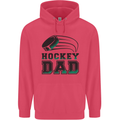 Ice Hockey Dad Fathers Day Childrens Kids Hoodie Heliconia