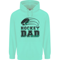 Ice Hockey Dad Fathers Day Childrens Kids Hoodie Peppermint