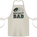 Ice Hockey Dad Fathers Day Cotton Apron 100% Organic Natural