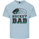 Ice Hockey Dad Fathers Day Kids T-Shirt Childrens Light Blue