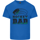 Ice Hockey Dad Fathers Day Kids T-Shirt Childrens Royal Blue