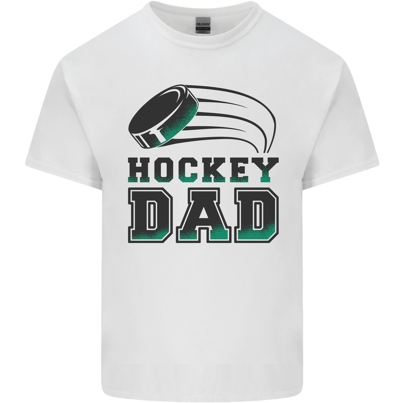 Ice Hockey Dad Fathers Day Kids T-Shirt Childrens White