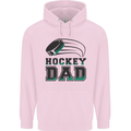 Ice Hockey Dad Fathers Day Mens 80% Cotton Hoodie Light Pink