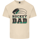 Ice Hockey Dad Fathers Day Mens Cotton T-Shirt Tee Top Natural
