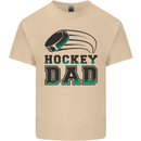 Ice Hockey Dad Fathers Day Mens Cotton T-Shirt Tee Top Sand