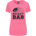 Ice Hockey Dad Fathers Day Womens Wider Cut T-Shirt Azalea