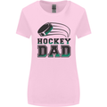 Ice Hockey Dad Fathers Day Womens Wider Cut T-Shirt Light Pink