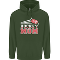 Ice Hockey Mom Mothers Day Childrens Kids Hoodie Forest Green