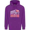 Ice Hockey Mom Mothers Day Childrens Kids Hoodie Purple