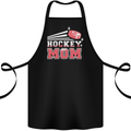 Ice Hockey Mom Mothers Day Cotton Apron 100% Organic Black