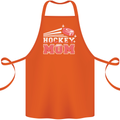 Ice Hockey Mom Mothers Day Cotton Apron 100% Organic Orange