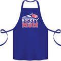 Ice Hockey Mom Mothers Day Cotton Apron 100% Organic Royal Blue