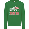 Ice Hockey Mom Mothers Day Kids Sweatshirt Jumper Irish Green