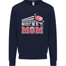 Ice Hockey Mom Mothers Day Kids Sweatshirt Jumper Navy Blue