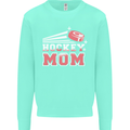 Ice Hockey Mom Mothers Day Kids Sweatshirt Jumper Peppermint