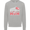 Ice Hockey Mom Mothers Day Kids Sweatshirt Jumper Sports Grey