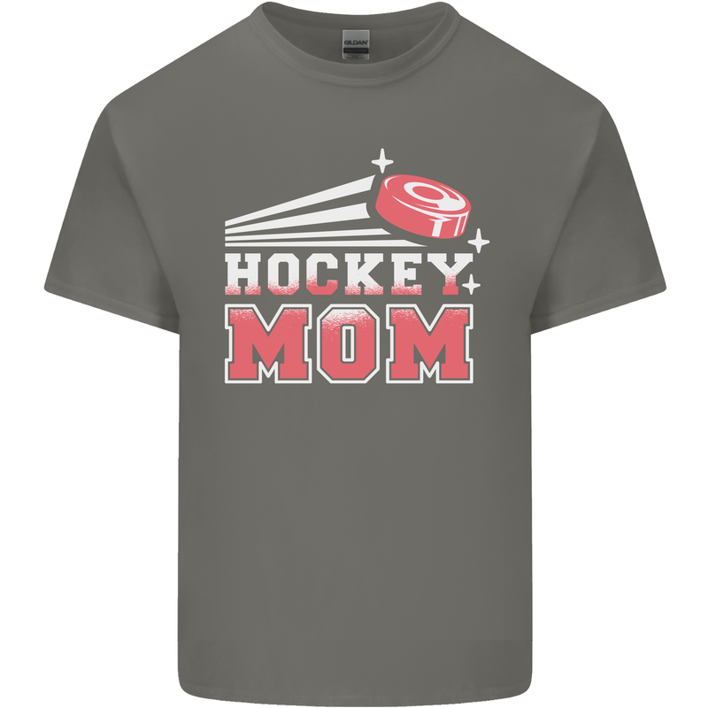 Ice Hockey Mom Mothers Day Kids T-Shirt Childrens Charcoal