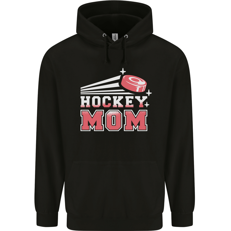 Ice Hockey Mom Mothers Day Mens 80% Cotton Hoodie Black