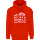 Ice Hockey Mom Mothers Day Mens 80% Cotton Hoodie Bright Red