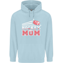 Ice Hockey Mom Mothers Day Mens 80% Cotton Hoodie Light Blue