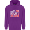 Ice Hockey Mom Mothers Day Mens 80% Cotton Hoodie Purple