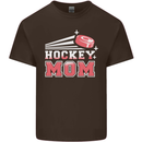 Ice Hockey Mom Mothers Day Mens Cotton T-Shirt Tee Top Dark Chocolate