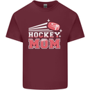Ice Hockey Mom Mothers Day Mens Cotton T-Shirt Tee Top Maroon