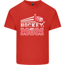 Ice Hockey Mom Mothers Day Mens Cotton T-Shirt Tee Top Red