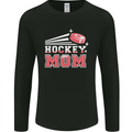 Ice Hockey Mom Mothers Day Mens Long Sleeve T-Shirt Black