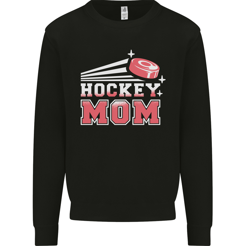 Ice Hockey Mom Mothers Day Mens Sweatshirt Jumper Black