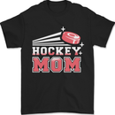 Ice Hockey Mom Mothers Day Mens T-Shirt 100% Cotton Black