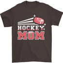 Ice Hockey Mom Mothers Day Mens T-Shirt 100% Cotton Dark Chocolate