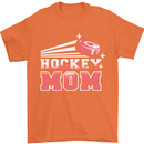 Ice Hockey Mom Mothers Day Mens T-Shirt 100% Cotton Orange