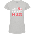 Ice Hockey Mom Mothers Day Womens Petite Cut T-Shirt Sports Grey